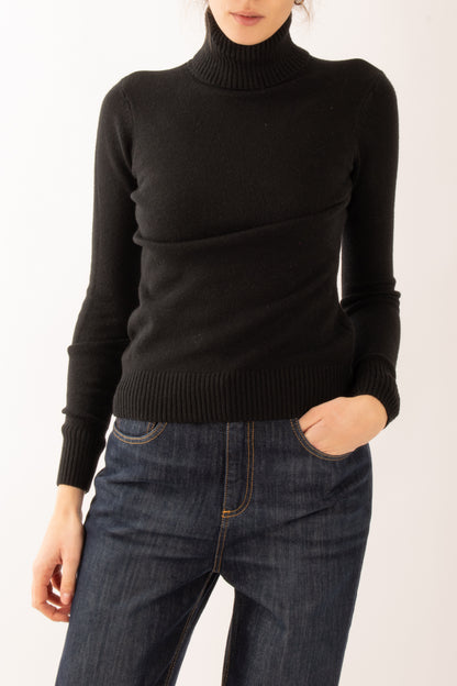 Maglione dolcevita Miamata - Nero