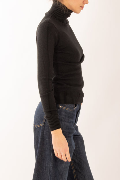 Maglione dolcevita Miamata - Nero