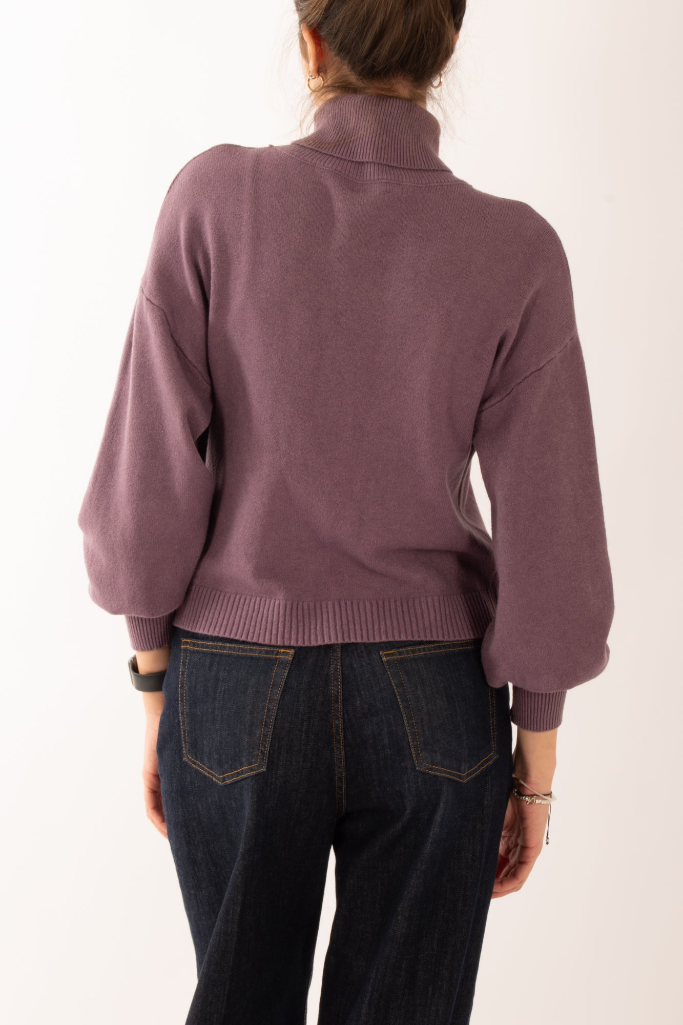 Maglione con manica a palloncino Miamata - Lilla