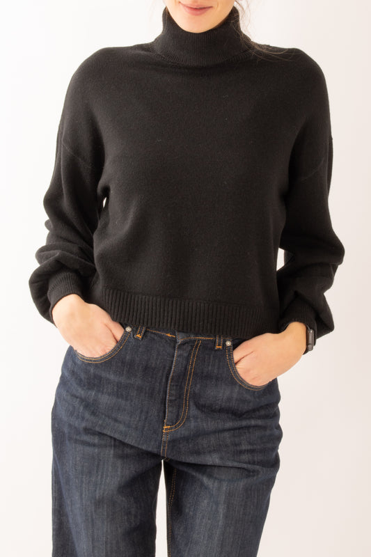 Maglione con manica a palloncino Miamata - Nero