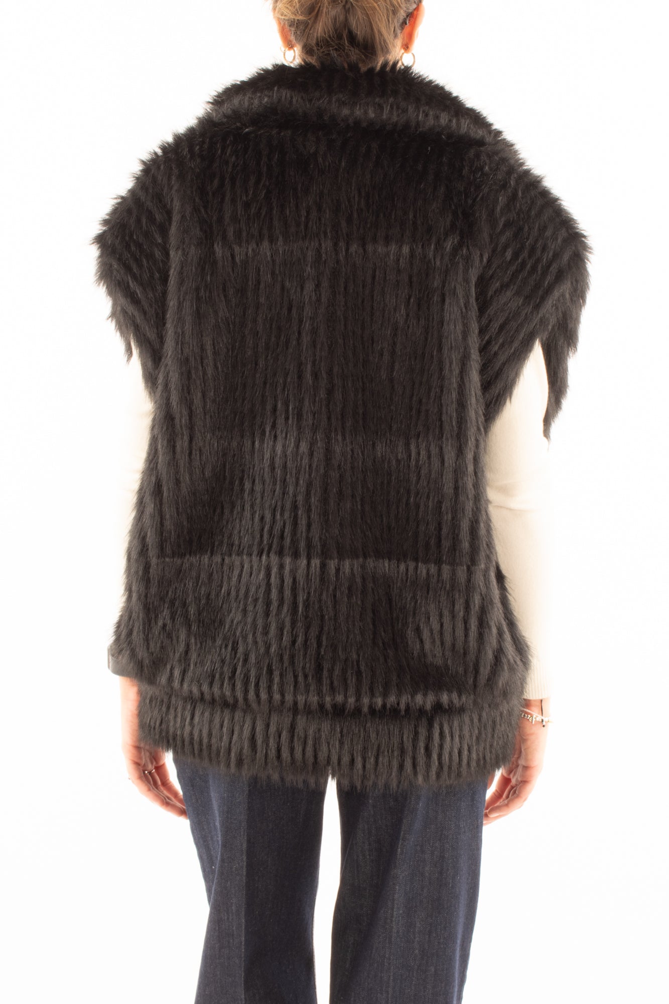 Gilet di ecopelliccia  Miamata - Nero