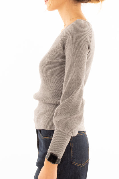 Maglia a costine a v Miamata -