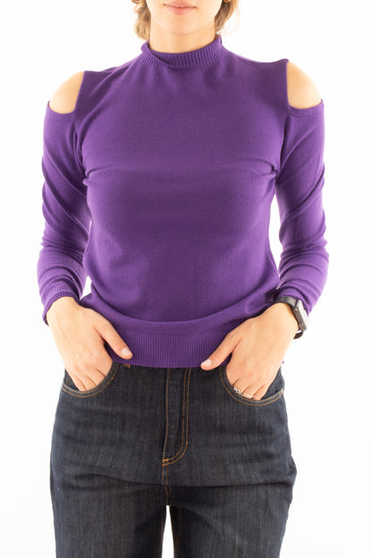 Maglia con spalle scoperte Miamata Viola