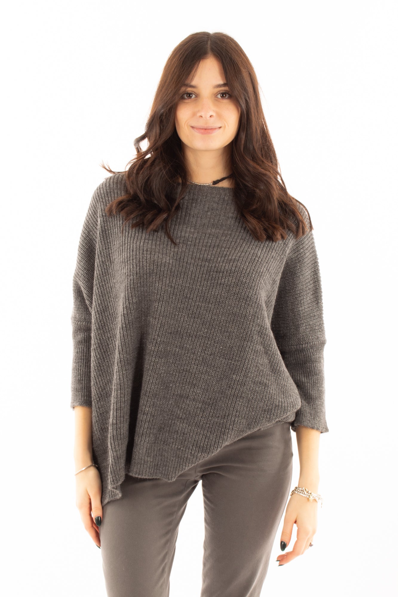 Maglione taglio dritto Motel - Grigio