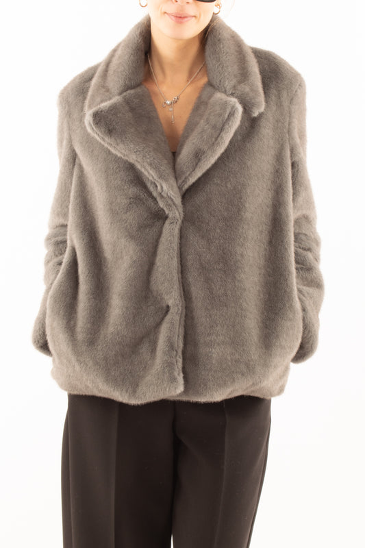 Pelliccia ecologica Motel - Grigio