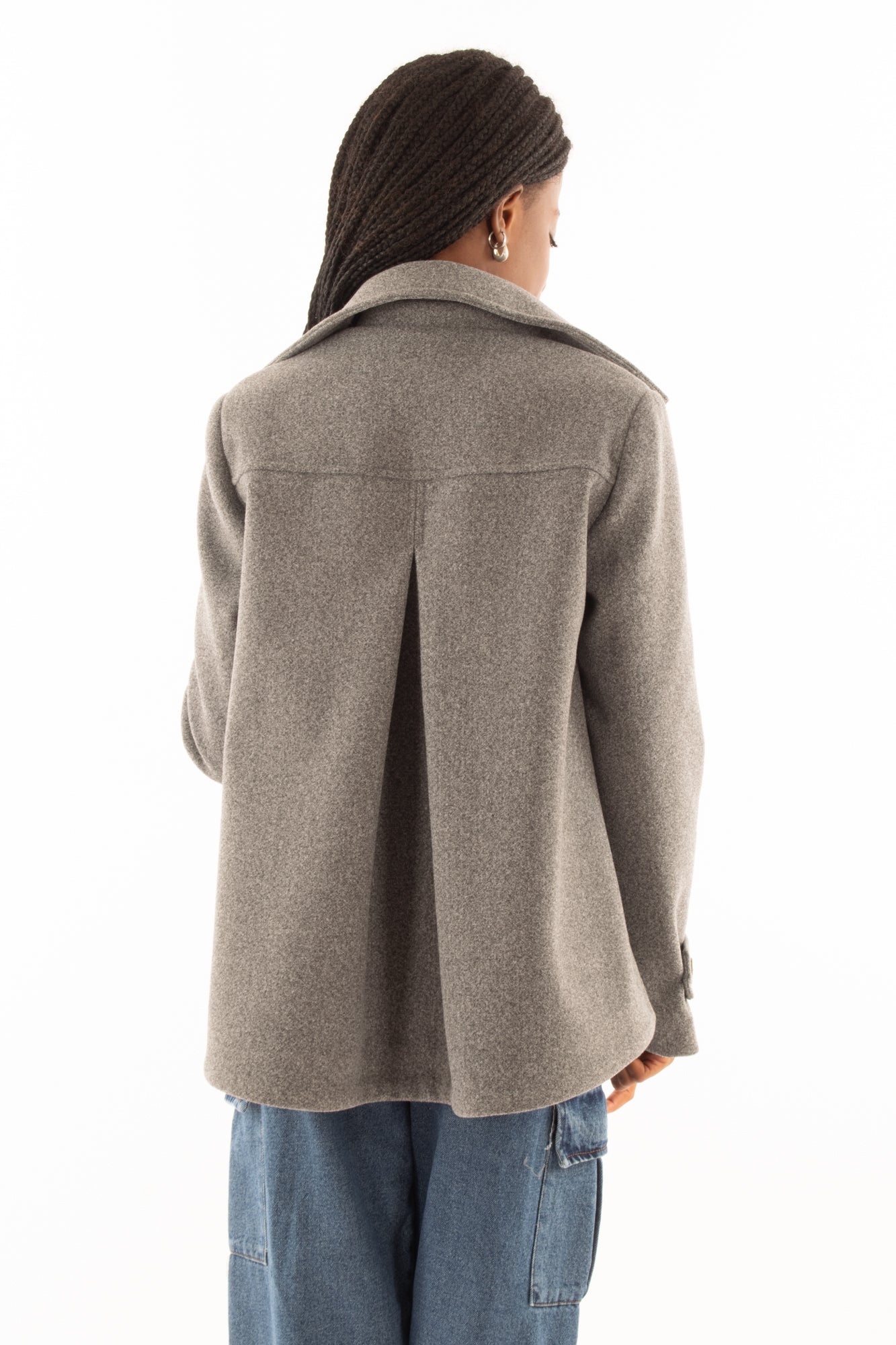 Giaccone a trapezio Motel Grigio