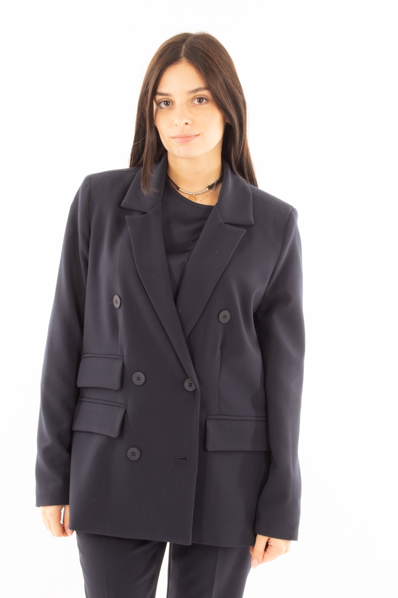 Giacca doppio petto over Motel - Blu