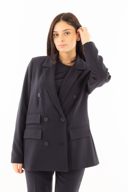 Giacca doppio petto over Motel - Blu