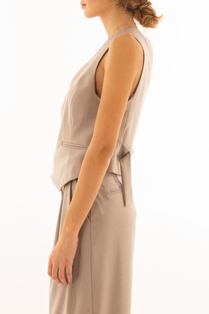 Gilet con abbottonatura sbiego Motel - Casha