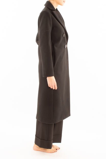 Cappotto doppi petto lungo Motel - Nero