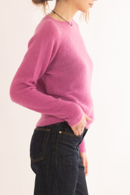 Malione misto mohair girocollo da Donna - Camelia