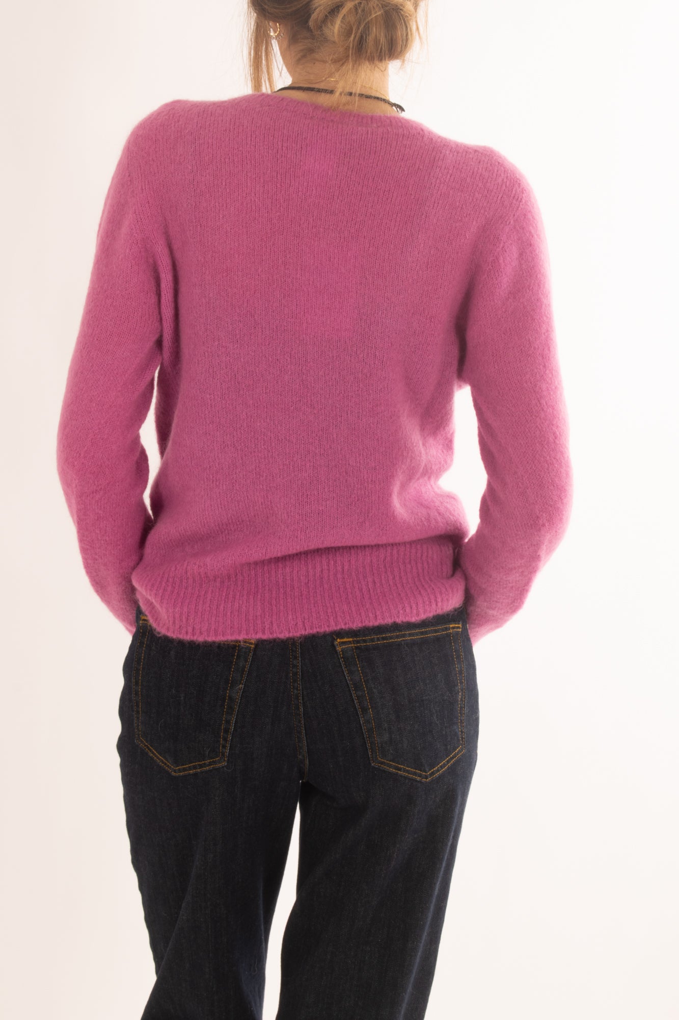 Malione misto mohair girocollo da Donna - Camelia