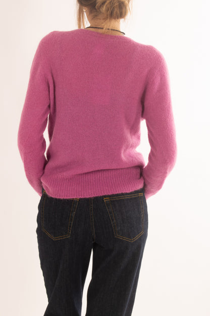 Malione misto mohair girocollo da Donna - Camelia