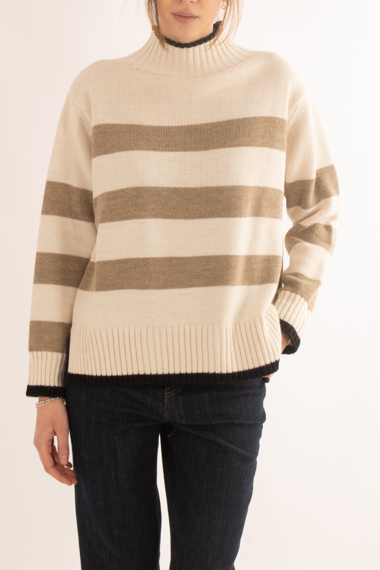 Maglione rigato da Donna Motel - Pasta