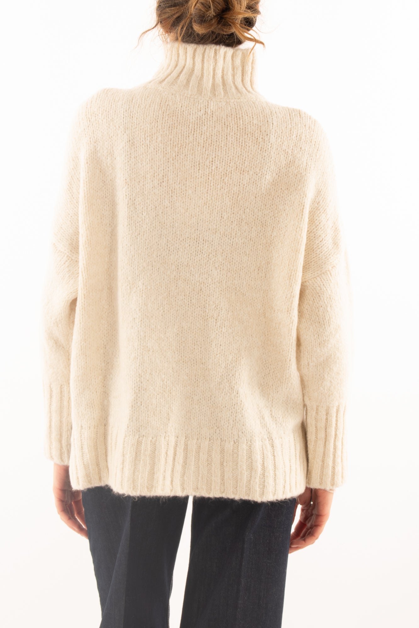 Maglione a collo alto Motel - Ecru