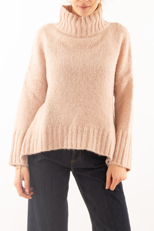 Maglione a collo alto Motel - Rosa