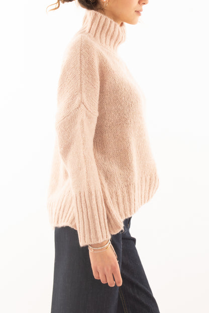 Maglione a collo alto Motel - Rosa