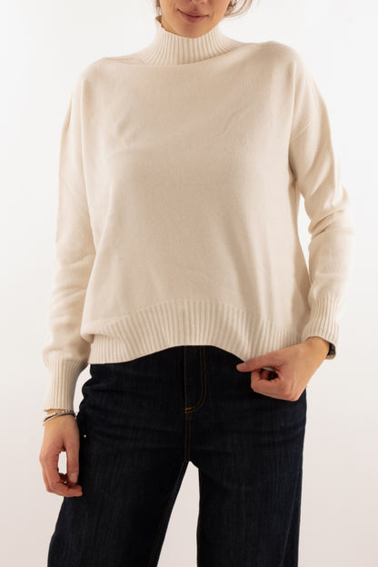 Maglione a lupetto Motel - Crema