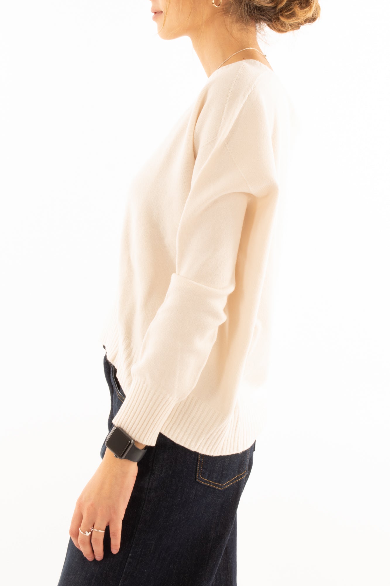 Maglione a scatoletta Motel - Crema