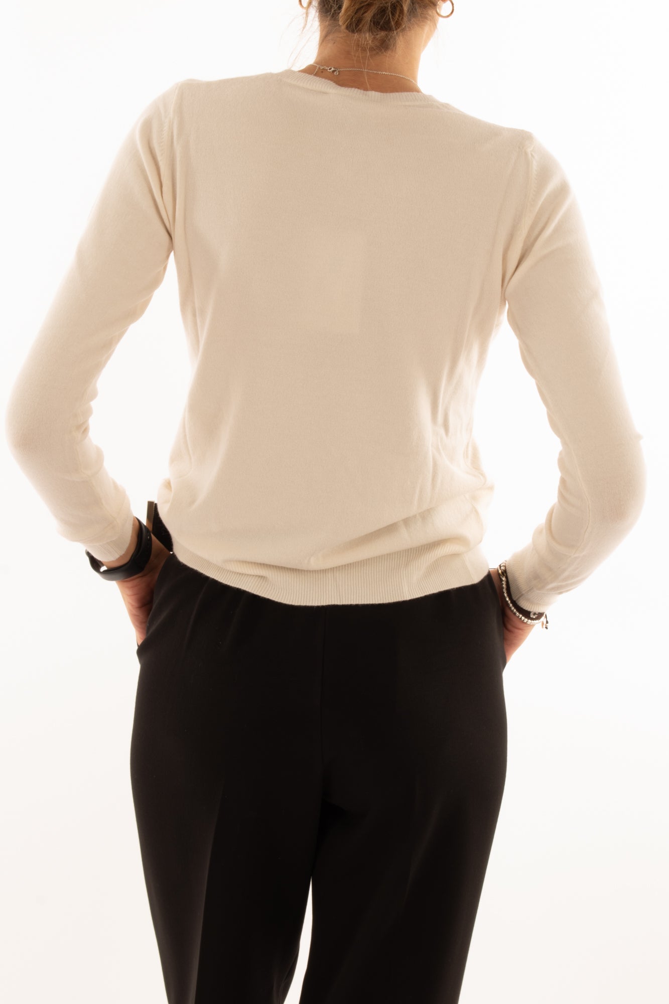 Maglione girocollo Motel - Crema