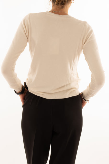 Maglione girocollo Motel - Crema