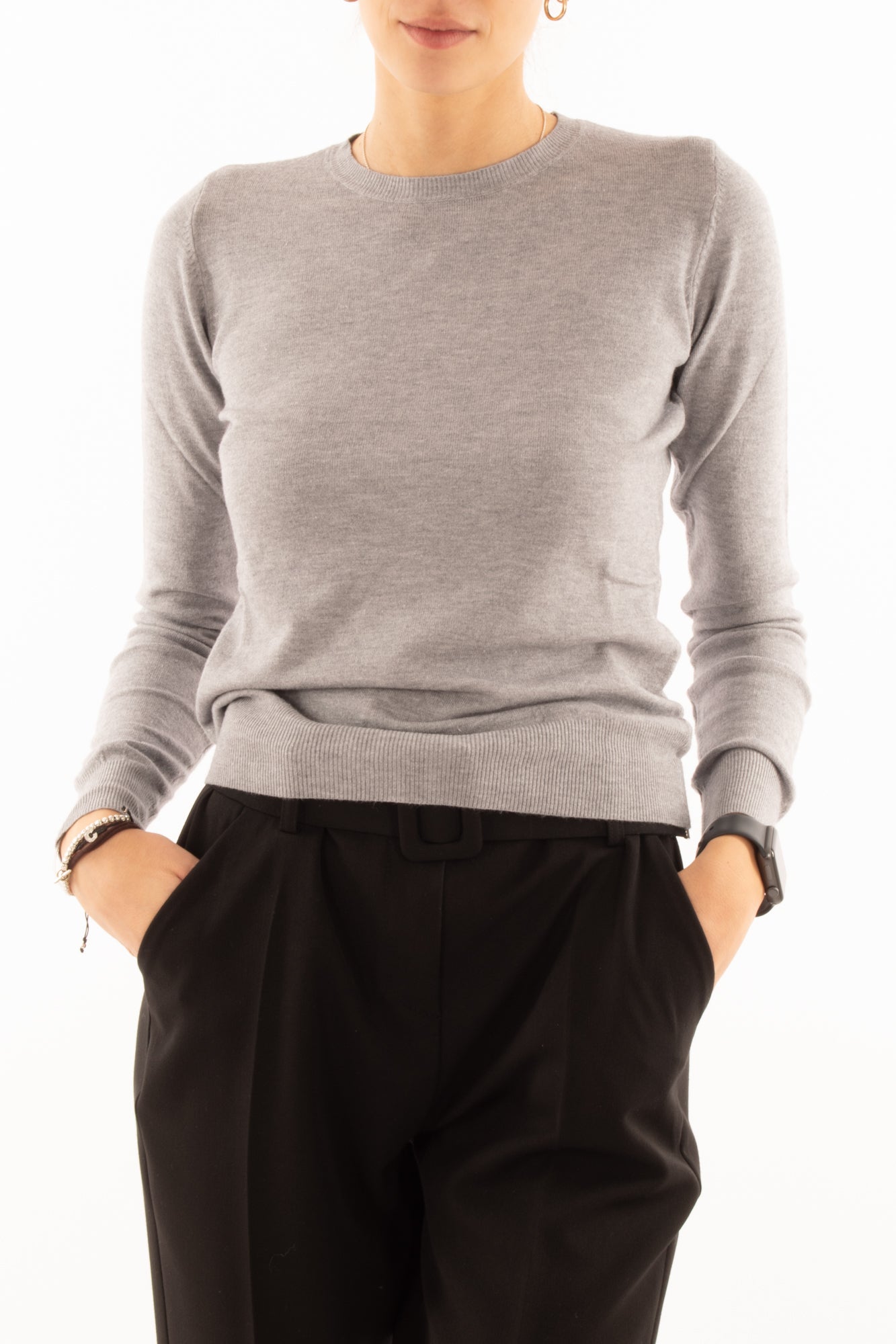 Maglione girocollo Motel - Grigio