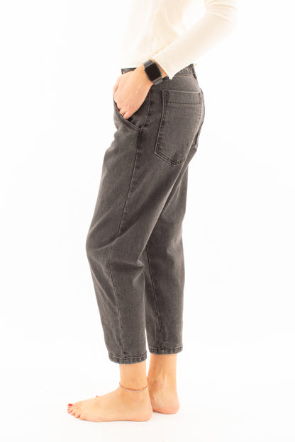 Jeans con bottoni gioiello Motel- Nero