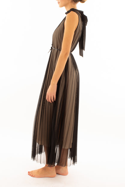 Abito lungo in tulle Motel - Nero
