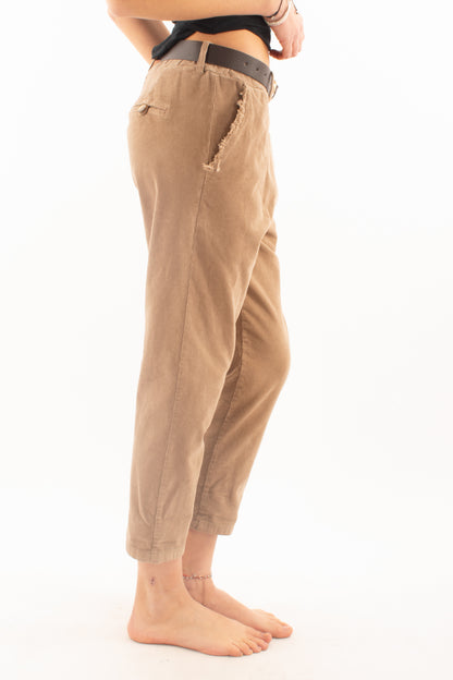 Pantalone di velluto Motel - Argilla