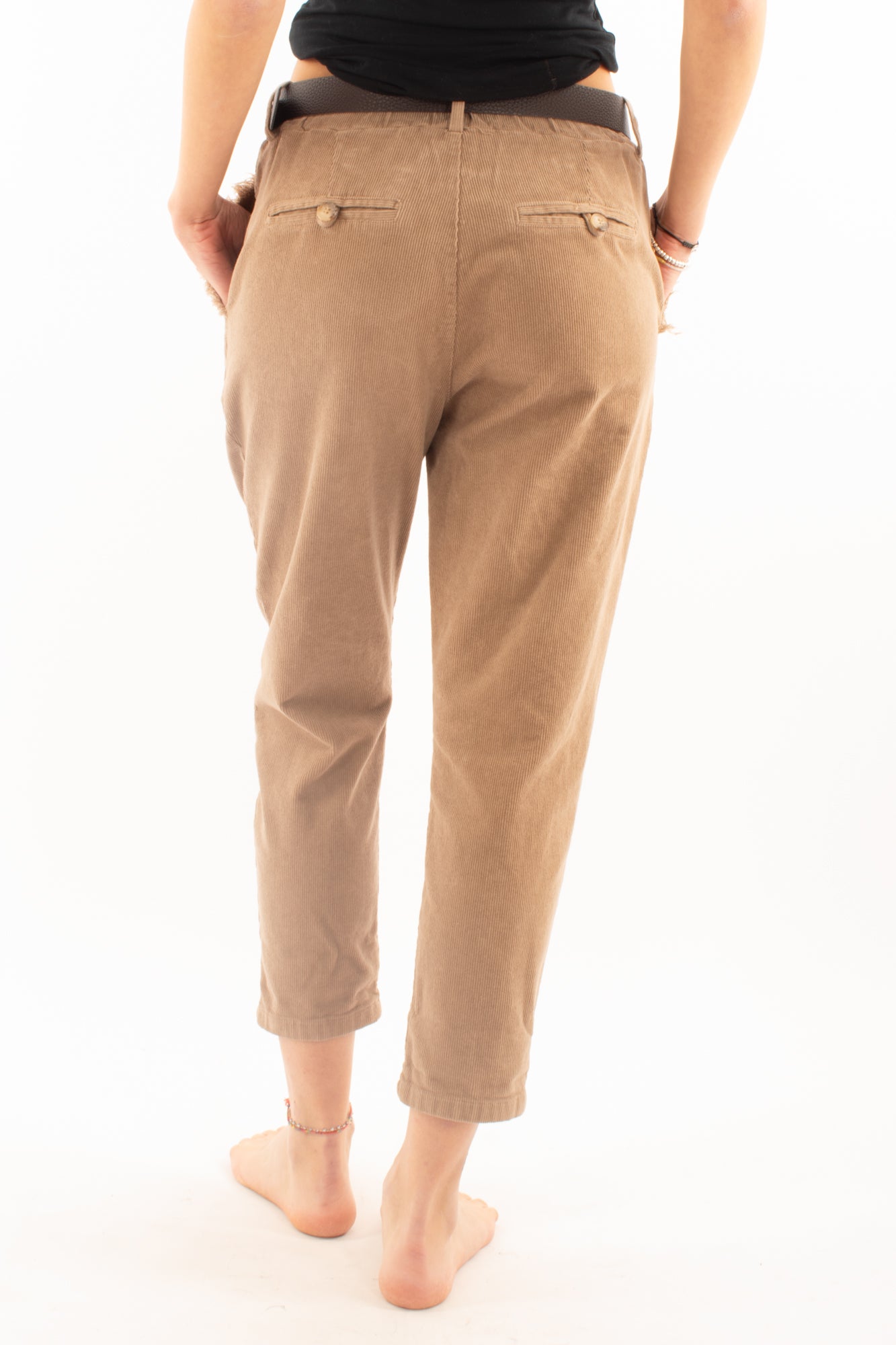 Pantalone di velluto Motel - Argilla