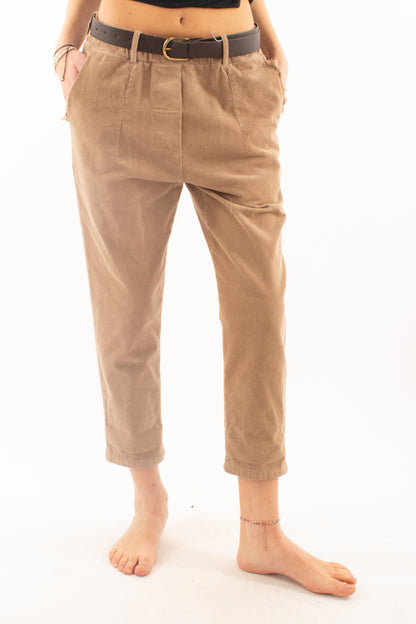 Pantalone di velluto Motel - Argilla