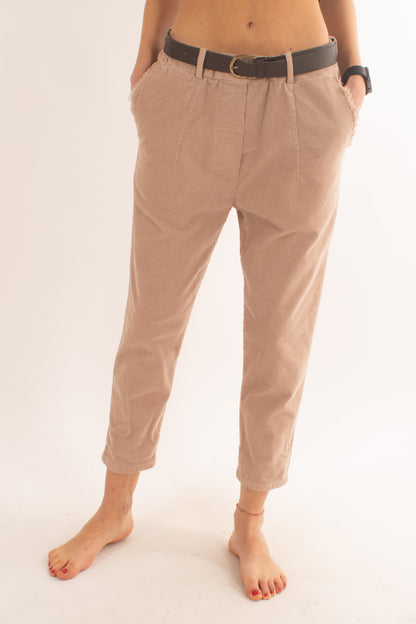 Pantalone di velluto Motel - Cipria