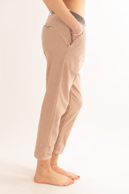 Pantalone di velluto Motel - Cipria