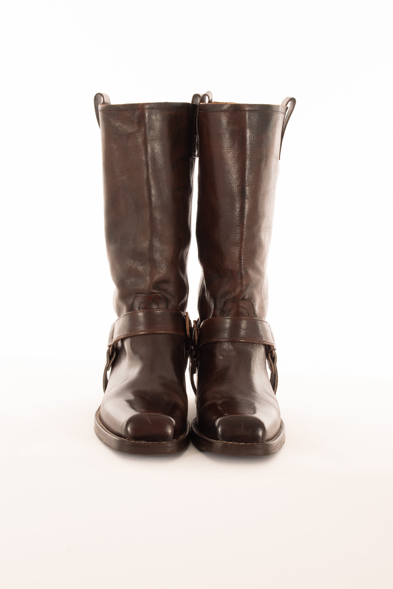 Stivale punta quadra Ovye' - Marrone