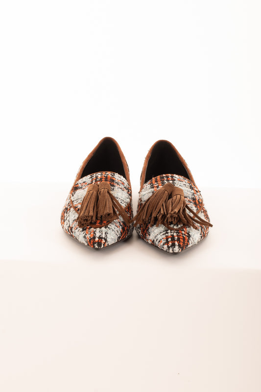 Mocassino a punta Ovye' -Azzurro