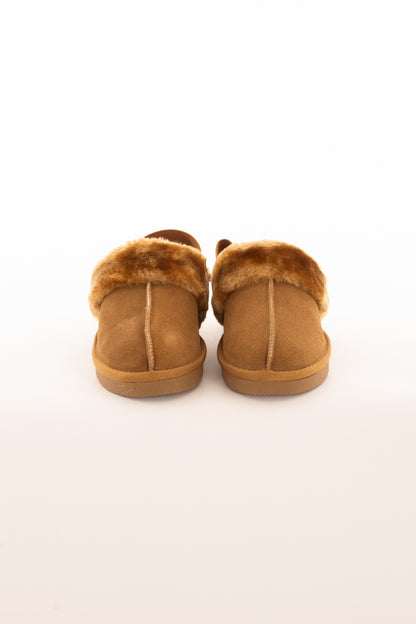 Ciabatta con pelo Ovyè - Cammello