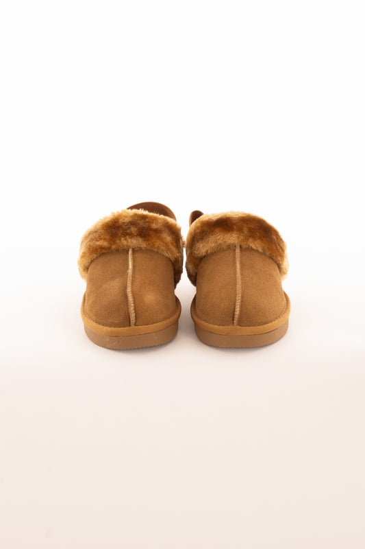 Ciabatta con pelo Ovyè - Cammello