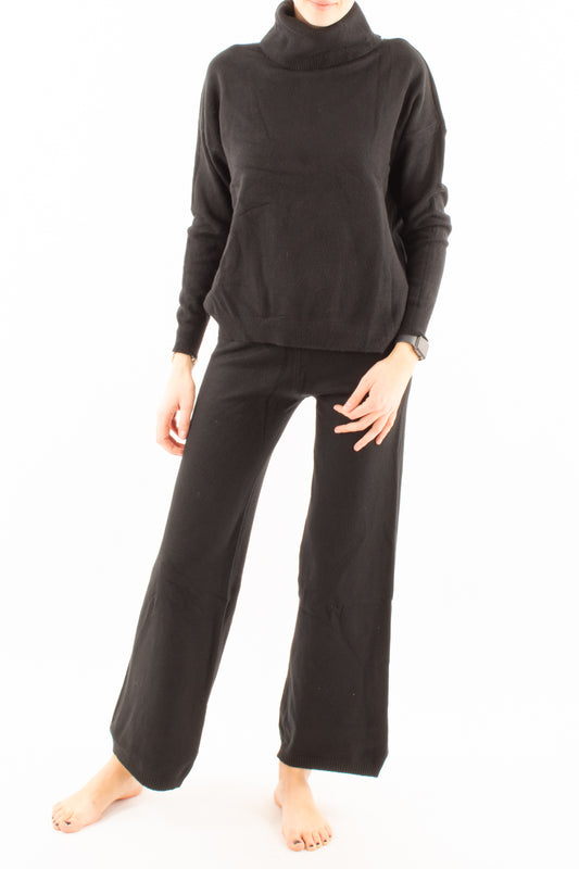 Maglia + pantalone Susy mix - Nero