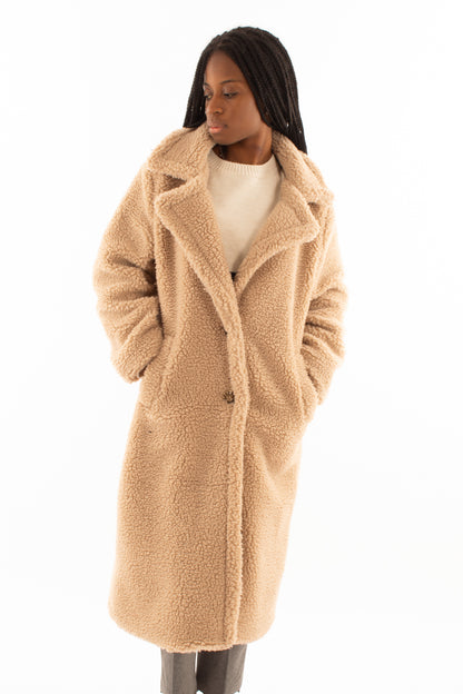 Cappotto teddy Susy mix - Beige
