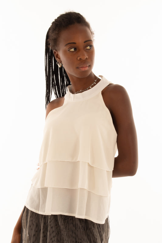 Smanicato con balze Articolo 23388