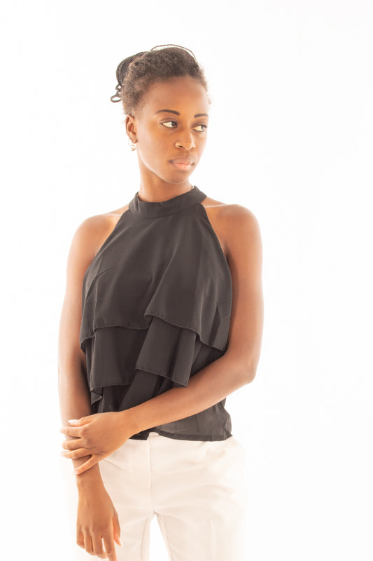 Smanicato con balze Articolo 23388