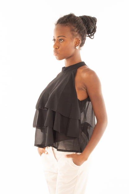 Smanicato con balze Articolo 23388