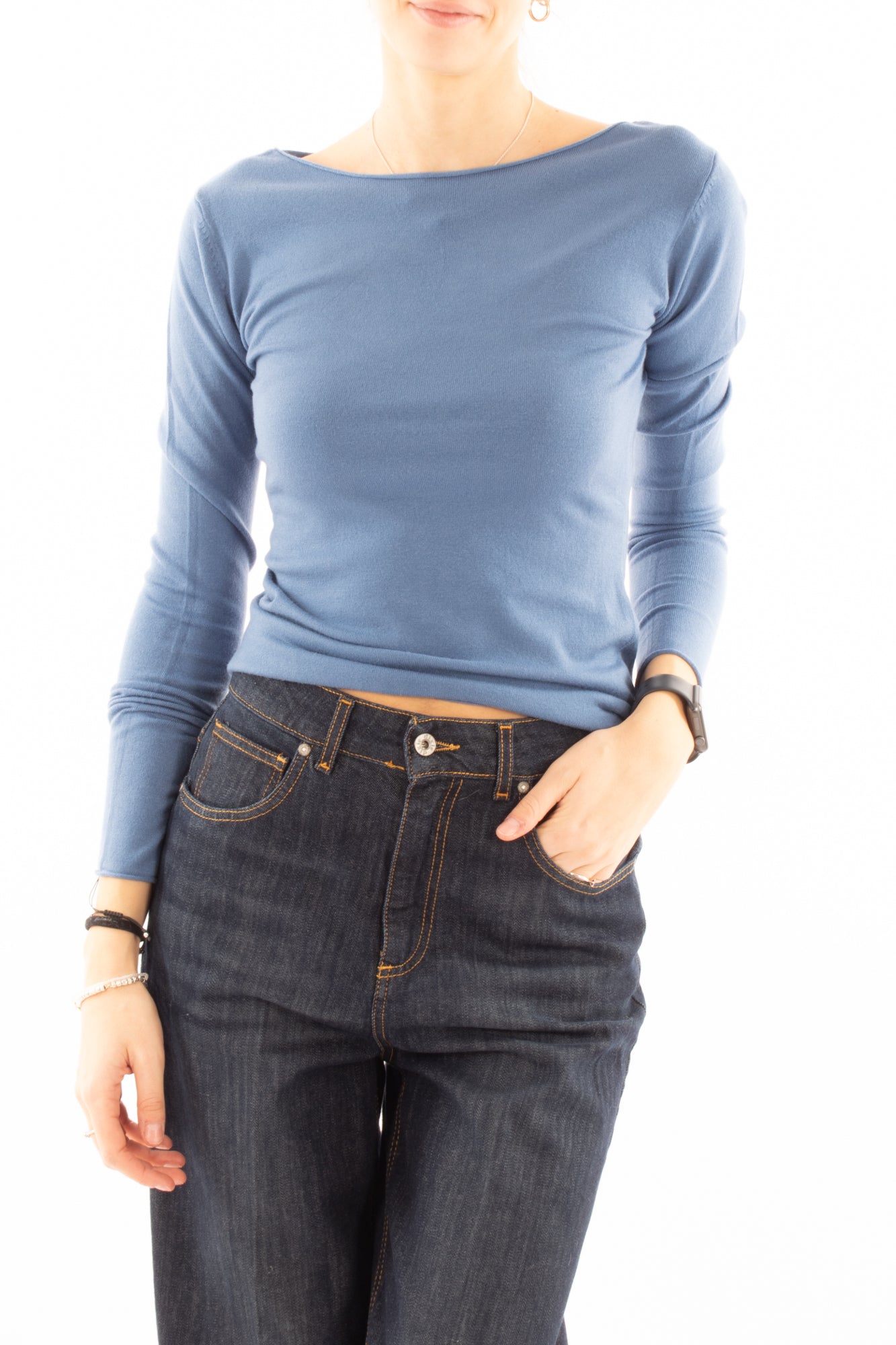 Maglia barca Susy mix - Avio