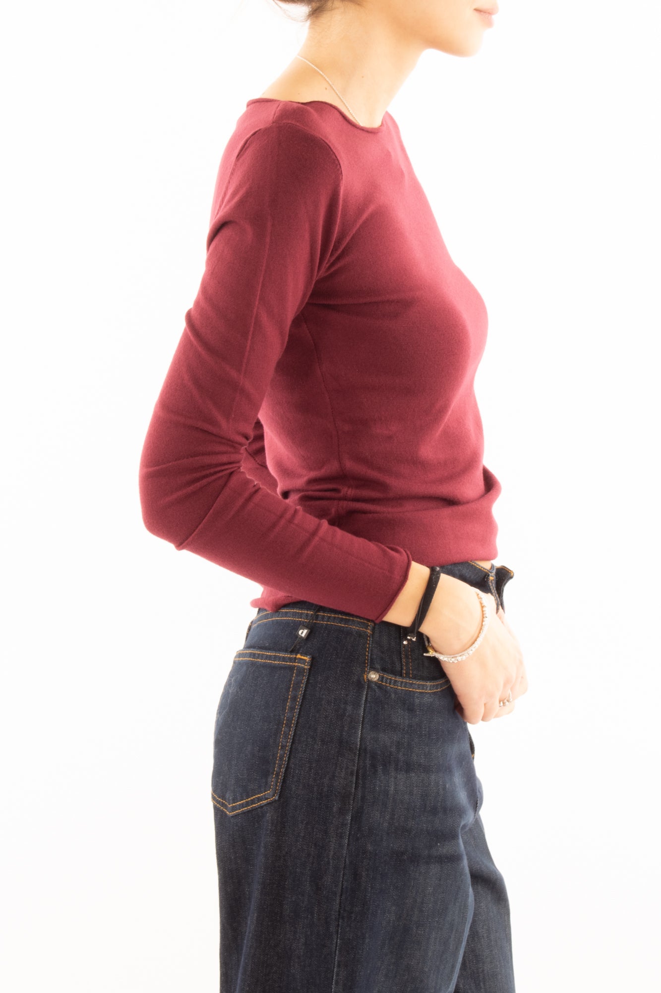 Maglia barca Susy mix - Vino