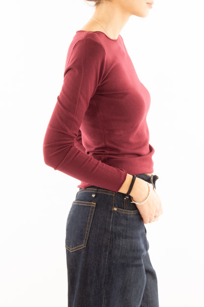 Maglia barca Susy mix - Vino