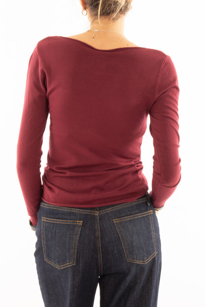 Maglia barca Susy mix - Vino