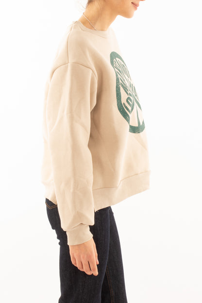 Felpa 'make not' Susy mix - Beige