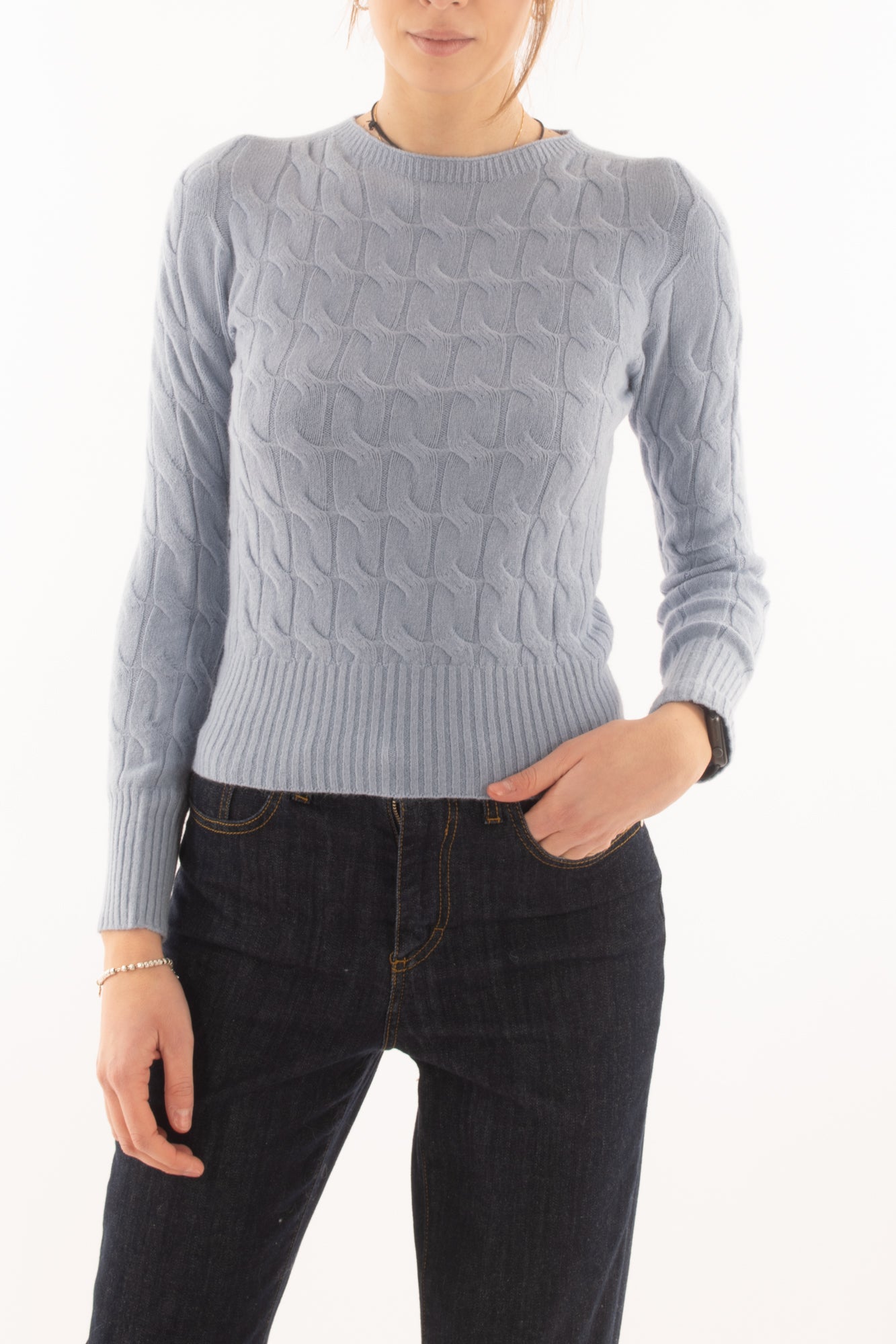 Maglione a treccia Susy mix - Carta da zucchero