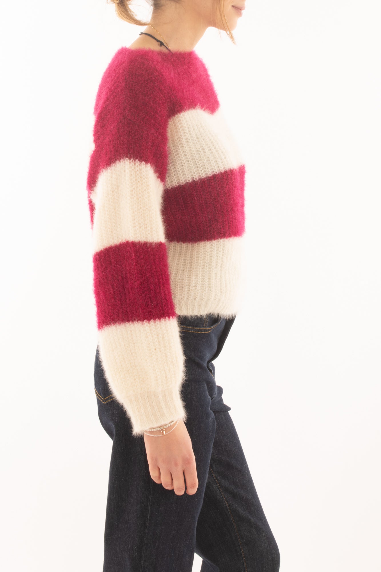 Maglione rigato da Donna  Susy mix - Amarena