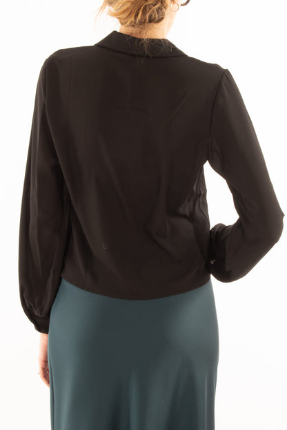 Camicia corta Susy mix - Nero